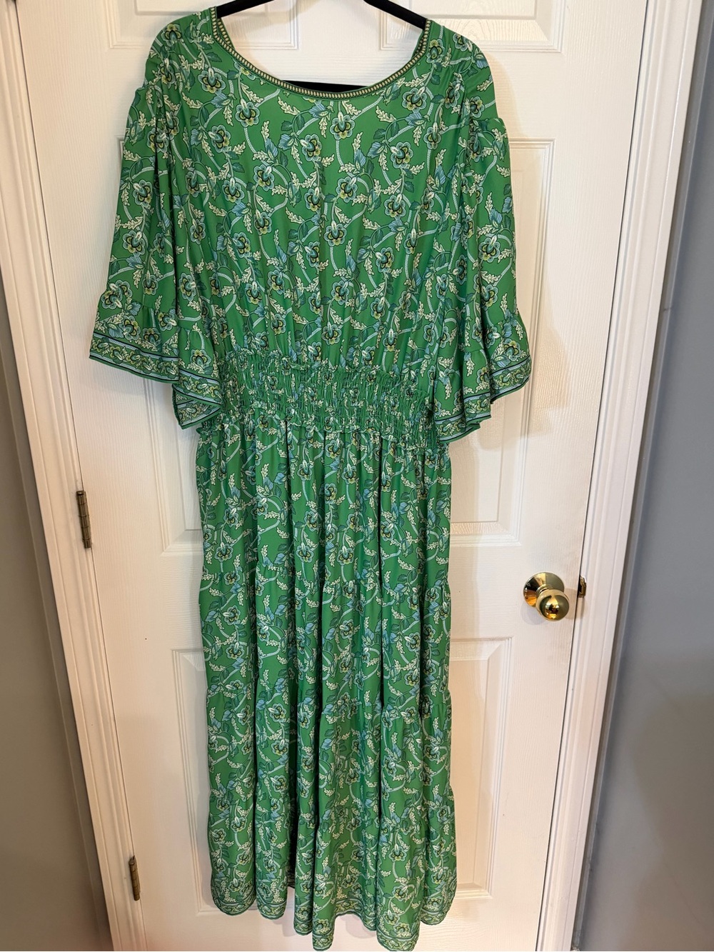 Max Studio Green Paisley Maxi Dress - Picture 5 of 7